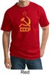 CCCP Shirt Distressed Soviet Union Communism Adult Tall T-shirt