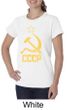 CCCP Shirt Distressed Soviet Union Communism Ladies Organic T-shirt