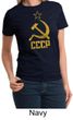 CCCP Shirt Distressed Soviet Union Communism Ladies T-shirt
