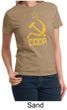 CCCP Shirt Distressed Soviet Union Communism Ladies T-shirt