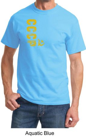 Cccp T-shirt Chest Print Adult Tee Shirt