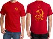 CCCP T-shirt Hammer Sickle Soviet Union (Front & Back) Tee
