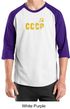 CCCP T-shirt Soviet Union USSR Russia Insignia Adult Raglan Shirt
