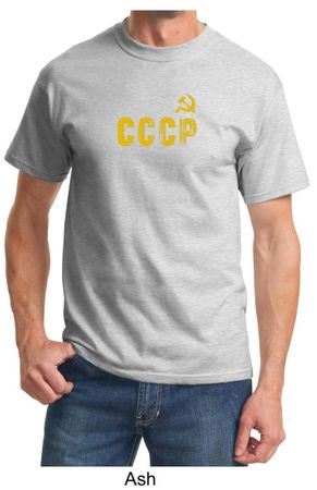 CCCP T-shirt Soviet Union USSR Russia Insignia Adult Tee Shirt