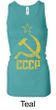 CCCP Tank Distressed Communism Ladies Longer Length Racerback Tanktop