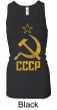 CCCP Tank Distressed Communism Ladies Longer Length Racerback Tanktop