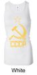 CCCP Tank Distressed Communism Ladies Longer Length Racerback Tanktop