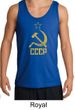 CCCP Tank Distressed Soviet Union Communism Adult Tanktop