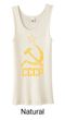 CCCP Tank Distressed Soviet Union Communism Ladies Organic Tanktop