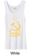 CCCP Tank Distressed Soviet Union Communism Ladies Organic Tanktop