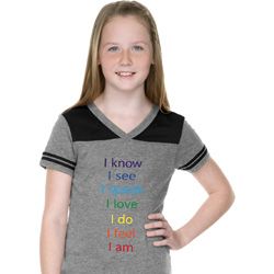 Chakra Words Girls Football Shirt