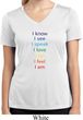 Chakra Words Ladies Moisture Wicking V-neck Shirt