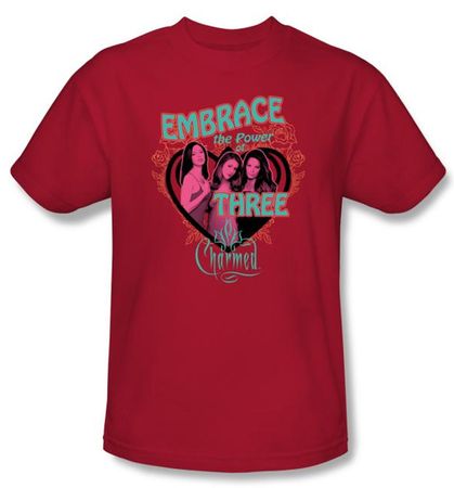 Charmed Kids Shirt Embrace The Power Youth Red T-shirt
