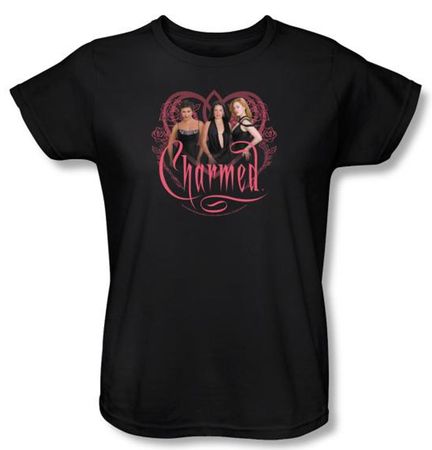 Charmed Ladies Shirt Charmed Girls Black T-shirt