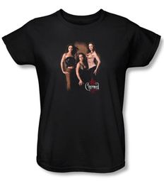 Charmed Ladies Shirt Three Hot Witches Black T-shirt