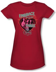 Charmed Shirt Embrace The Power Juniors Red Tee Shirt