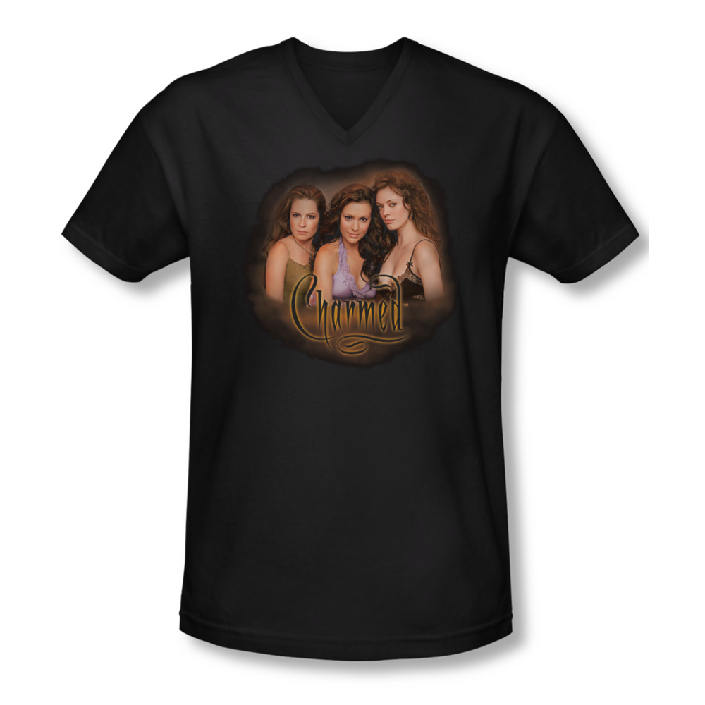 Charmed Shirt Smokin Slim Fit V Neck Tee T-Shirt - Charmed Smokin Shirts