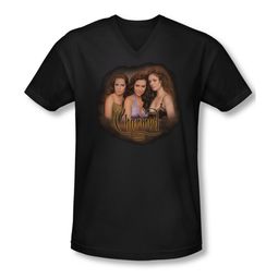 Charmed Shirt Smokin Slim Fit V Neck Tee T-Shirt Charmed Shirt Smokin Slim Fit V Neck Tee T-Shirt