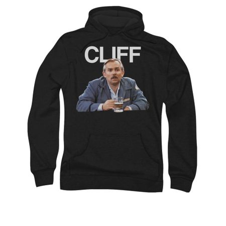 Cheers Cliff Hoodie Sweatshirt Black Adult Hoody Sweat Shirt