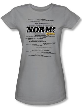 Cheers Juniors Shirt Normisms Silver T-Shirt