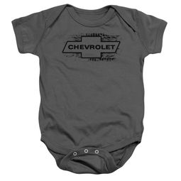 Chevy Baby Romper Chevrolet Bowtie Tire Tread Charcoal Infant Babies Creeper