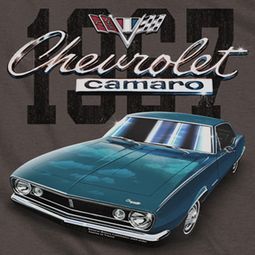Chevy Blue Classic Camaro T-shirts