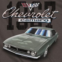 Chevy Chevrolet 1967 Classic Camaro T-shirts