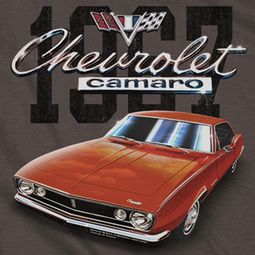 Chevy Chevrolet 1967 Red Classic Camaro T-shirts