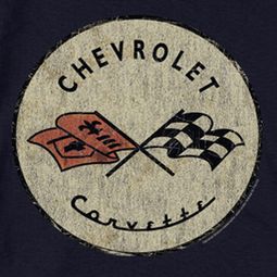 Chevy Chevrolet Corvette Old Vette Logo T-shirts