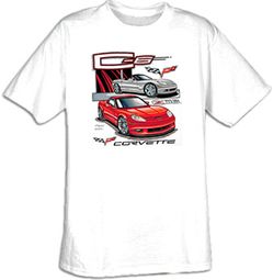 Chevy Corvette Kids T-Shirt - C6 Youth White Tee