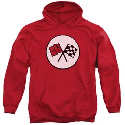 Chevy Hoodie Chevrolet 2nd Gen Vette Logo Red Sweatshirt Hoody