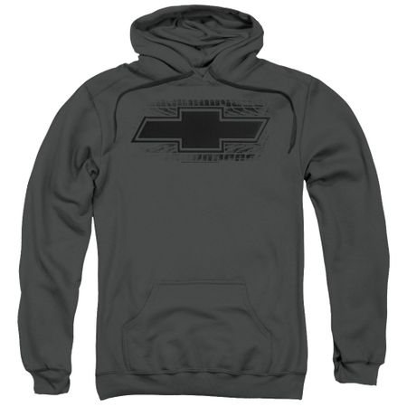 Chevy Hoodie Chevrolet Bowtie Tire Tread Charcoal Sweatshirt Hoody