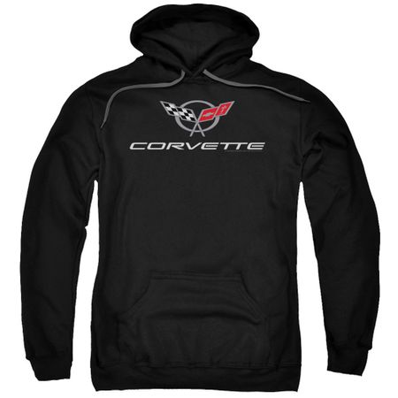 Chevy Hoodie Corvette Emblem Black Sweatshirt Hoody