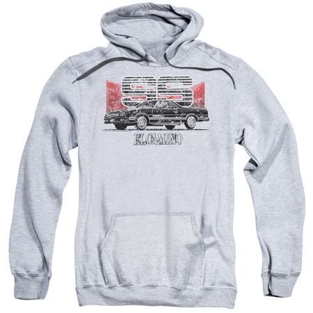 Chevy Hoodie El Camino SS Sports Grey Sweatshirt Hoody