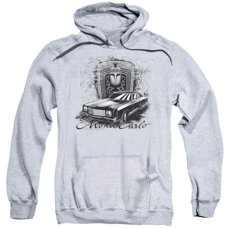 Chevy Hoodie Monte Carlo Sports Grey Sweatshirt Hoody
