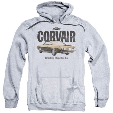 Chevy Hoodie Retro Corvair Sports Grey Sweatshirt Hoody