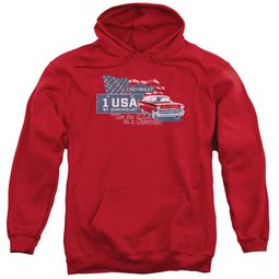 Chevy Hoodie See The USA Chevrolet Red Sweatshirt Hoody
