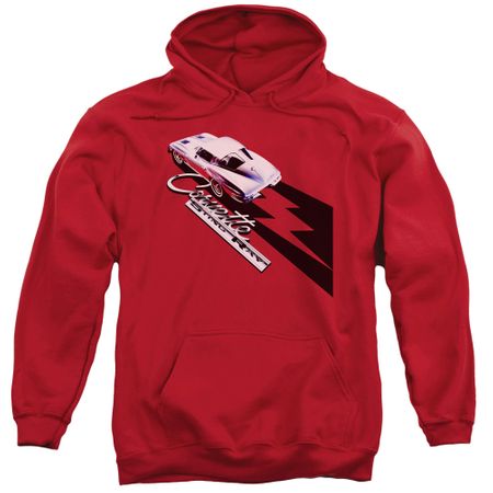Chevy Hoodie Split Window Stingray Red Sweatshirt Hoody