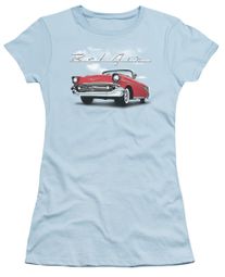 Chevy Juniors Shirt Bel Air Clouds Light Blue T-Shirt