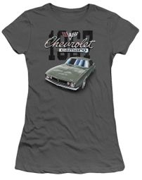 Chevy Juniors Shirt Chevrolet 1967 Classic Camaro Charcoal T-Shirt
