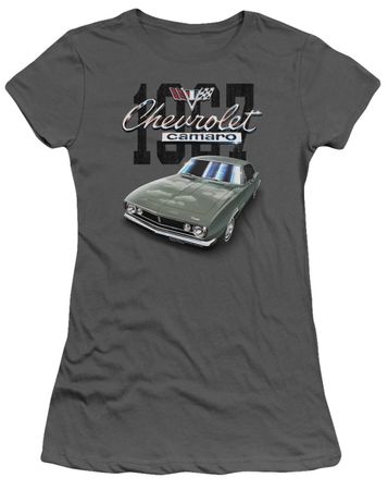 Chevy Juniors Shirt Chevrolet 1967 Classic Camaro Charcoal T-Shirt