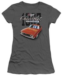 Chevy Juniors Shirt Chevrolet 1967 Red Classic Camaro Charcoal T-Shirt