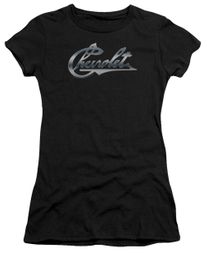 Chevy Juniors Shirt Chevrolet Script Black T-Shirt Chevy Juniors Shirt Chevrolet Script Black T-Shirt