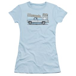 Chevy Juniors Shirt Silverado Light Blue T-Shirt