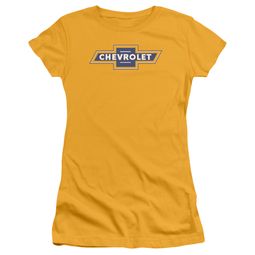 Chevy Juniors Shirt Vintage Bow Tie Gold T-Shirt