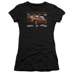 Chevy Juniors Shirt ZO6 checkered Black T-Shirt Chevy Juniors Shirt ZO6 checkered Black T-Shirt