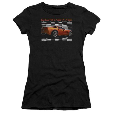 Chevy Juniors Shirt ZO6 checkered Black T-Shirt