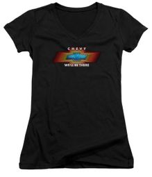 Chevy Juniors V Neck Shirt We'll Be There TV Spot Black T-Shirt
