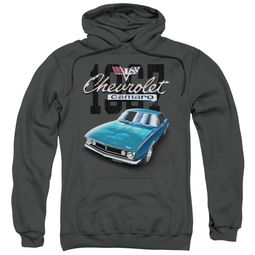 Chevy Kids Hoodie Blue Classic Camaro Charcoal Youth Hoody