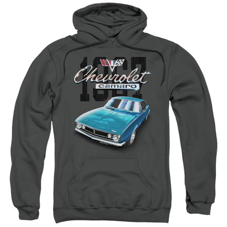 Chevy Kids Hoodie Blue Classic Camaro Charcoal Youth Hoody
